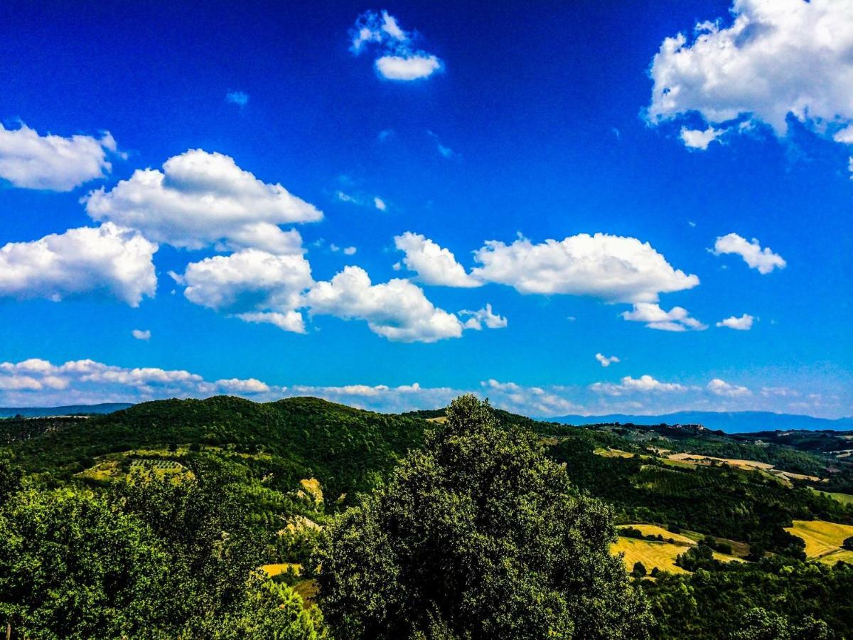 コッラッツォーネUmbria, "Casa Sagrantina" Con Piscina E Pergolatoアパートメント エクステリア 写真